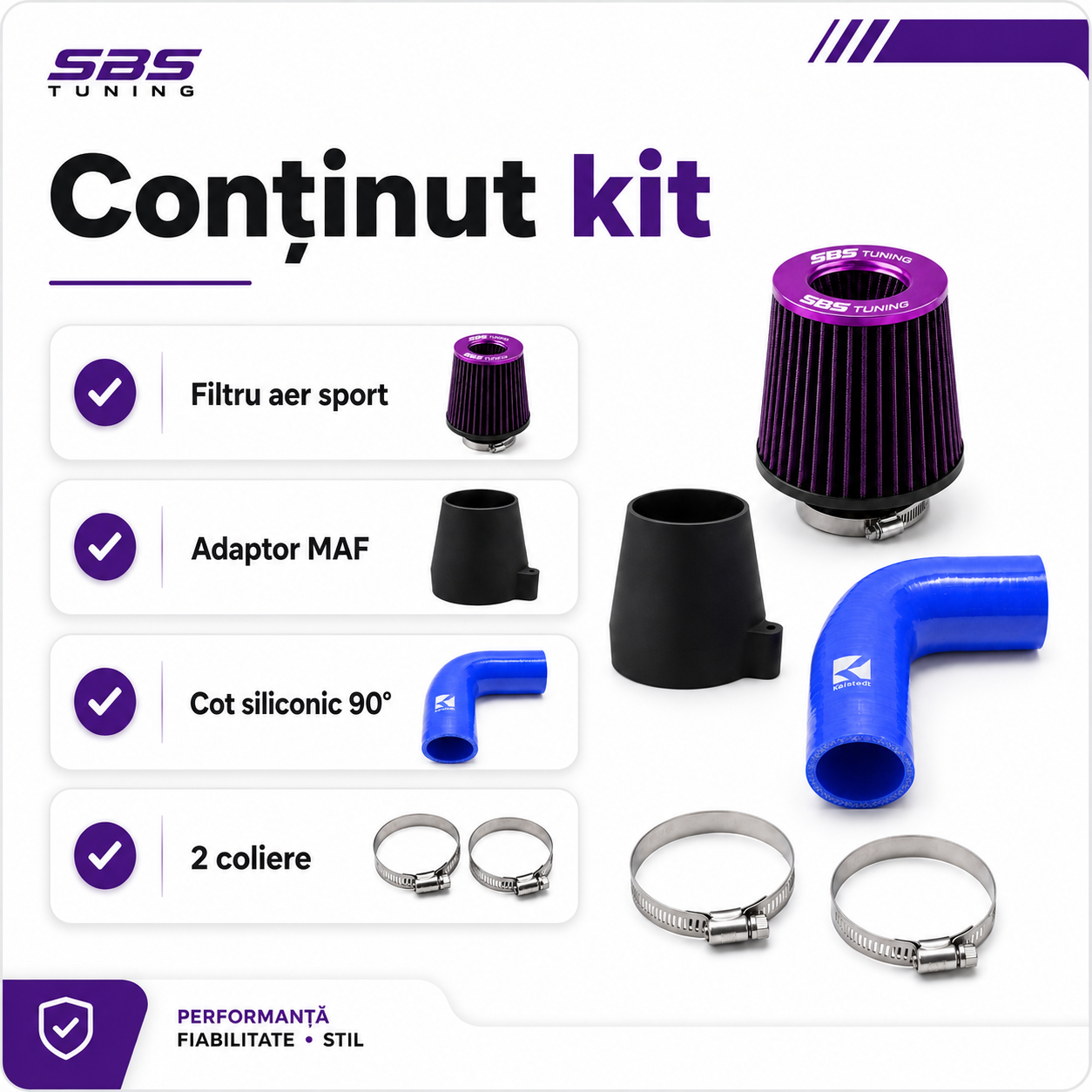 Kit Complet Admisie Sport SBS TUNING pentru BMW M47 / M57