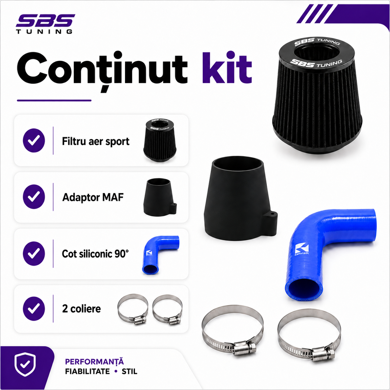 Kit Complet Admisie Sport SBS TUNING pentru BMW M47 / M57